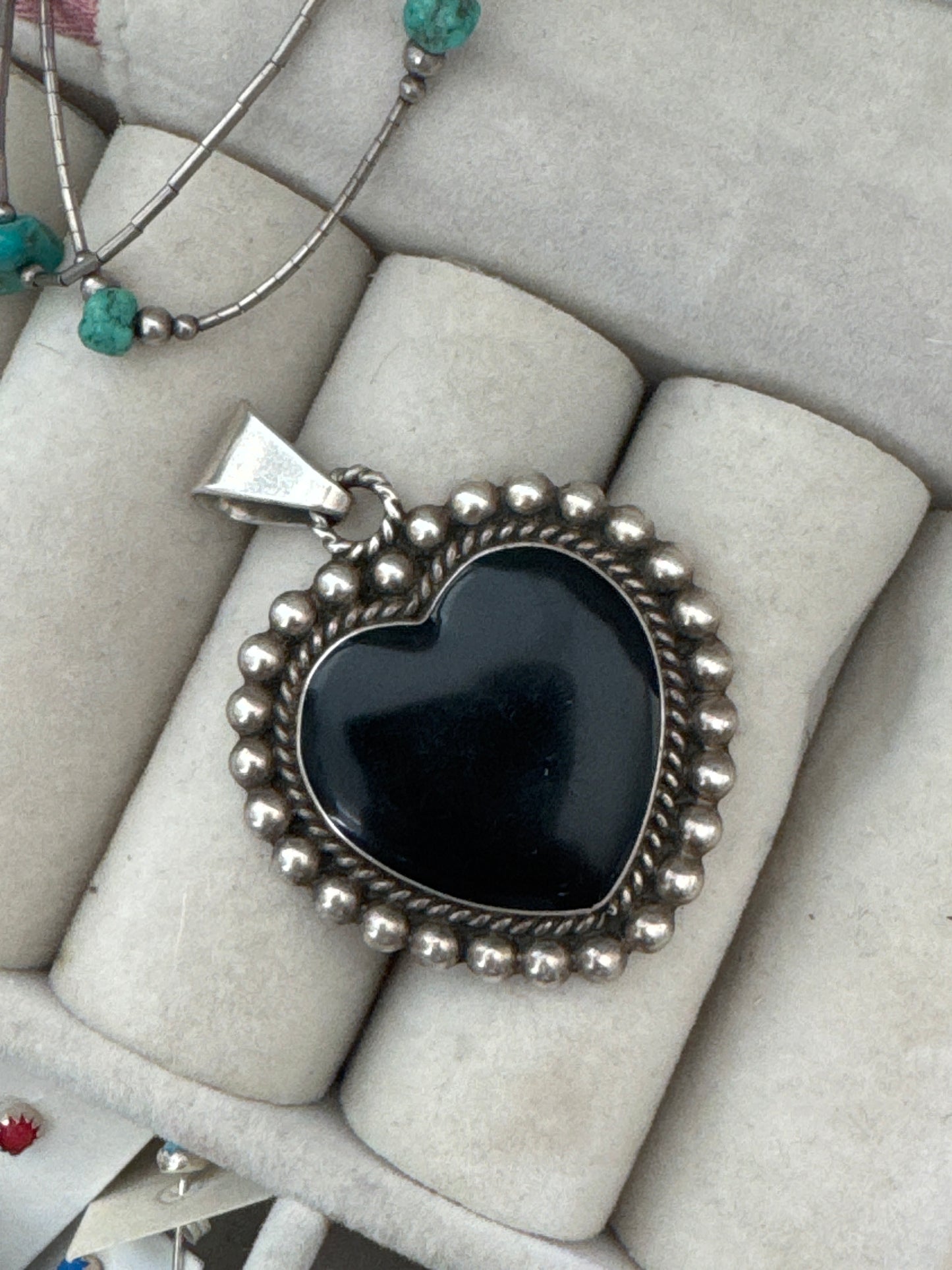 Outlaw black onyx heart